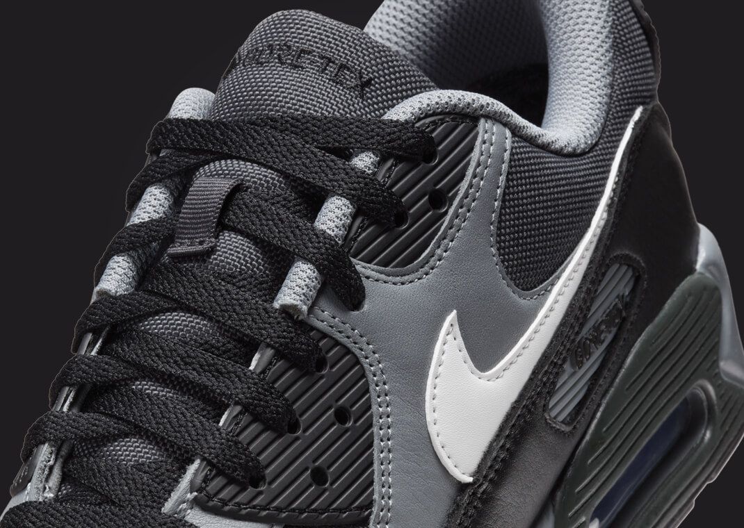 The Nike Air Max 90 Gore-Tex Dark Smoke Grey Black Releases
