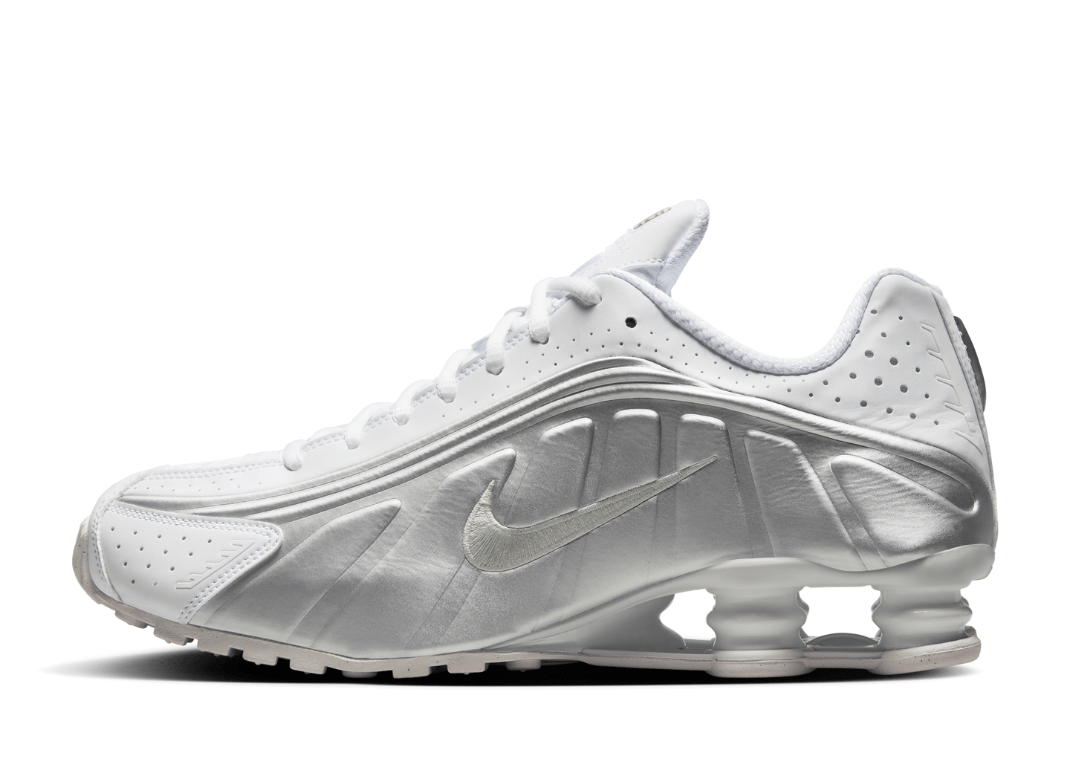 Nike Shox R4 White Metallic Silver