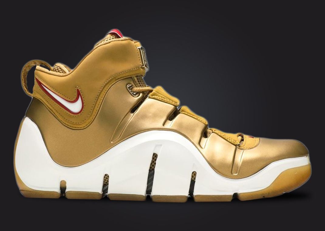 Gold lebron 4 on sale