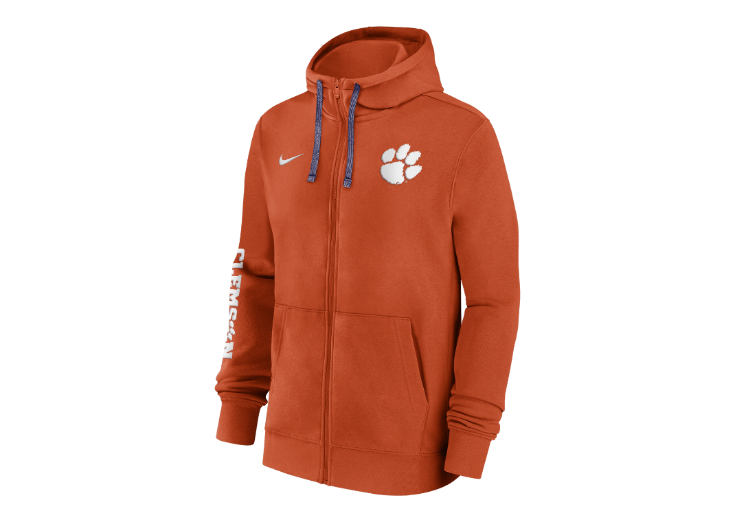 Clemson Tigers Sideline Team Issue Men's Nike College Full-Zip Hoodie