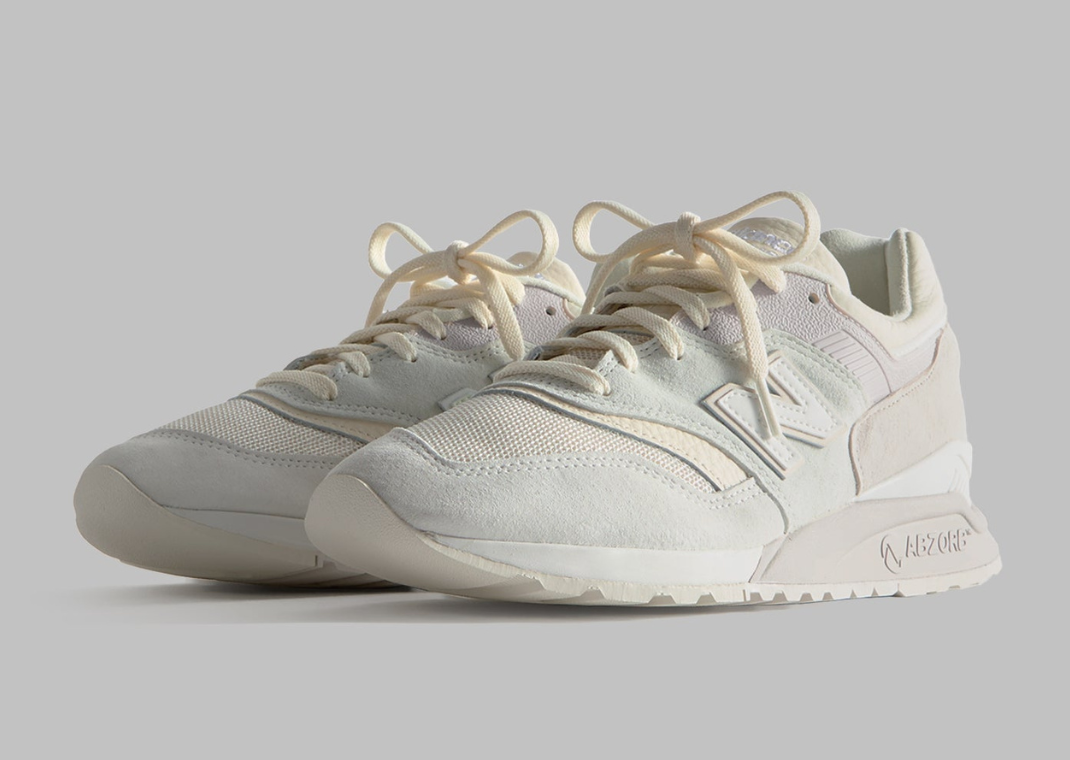 Ronnie Fieg Kith x New Balance 997.5 Easter White Marshmallow Angora Angle