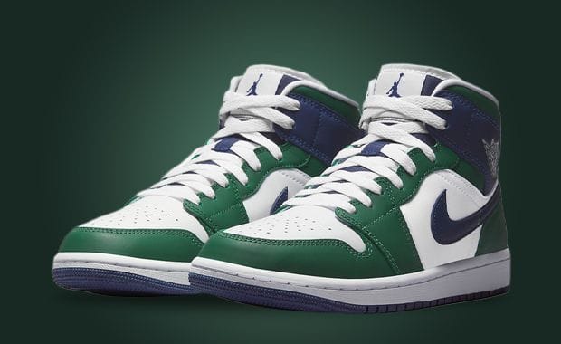 Noble Green & Midnight Navy Dress This Air Jordan 1 Mid