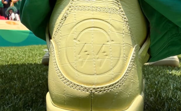 J. Balvin Broke Out His Lemonade Air Jordan 4 Collab at the World Cup Kick Off