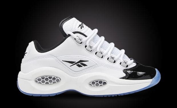 This Kids Reebok Question Low Gets A Patent Toe Makeover