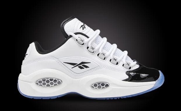This Kids Reebok Question Low Gets A Patent Toe Makeover