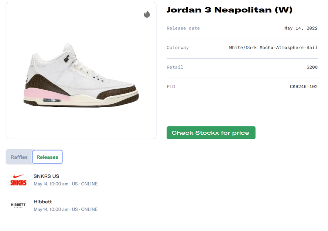 Air Jordan 3 Neapolitan W Release Guide