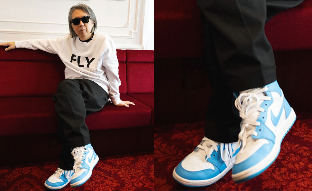 Hiroshi Fujiwara Spotted Wearing the Air Jordan 1 High 85 UNC Hiroshi Fujiwara Spotted Wearing the Air Jordan 1 High 85 UNC