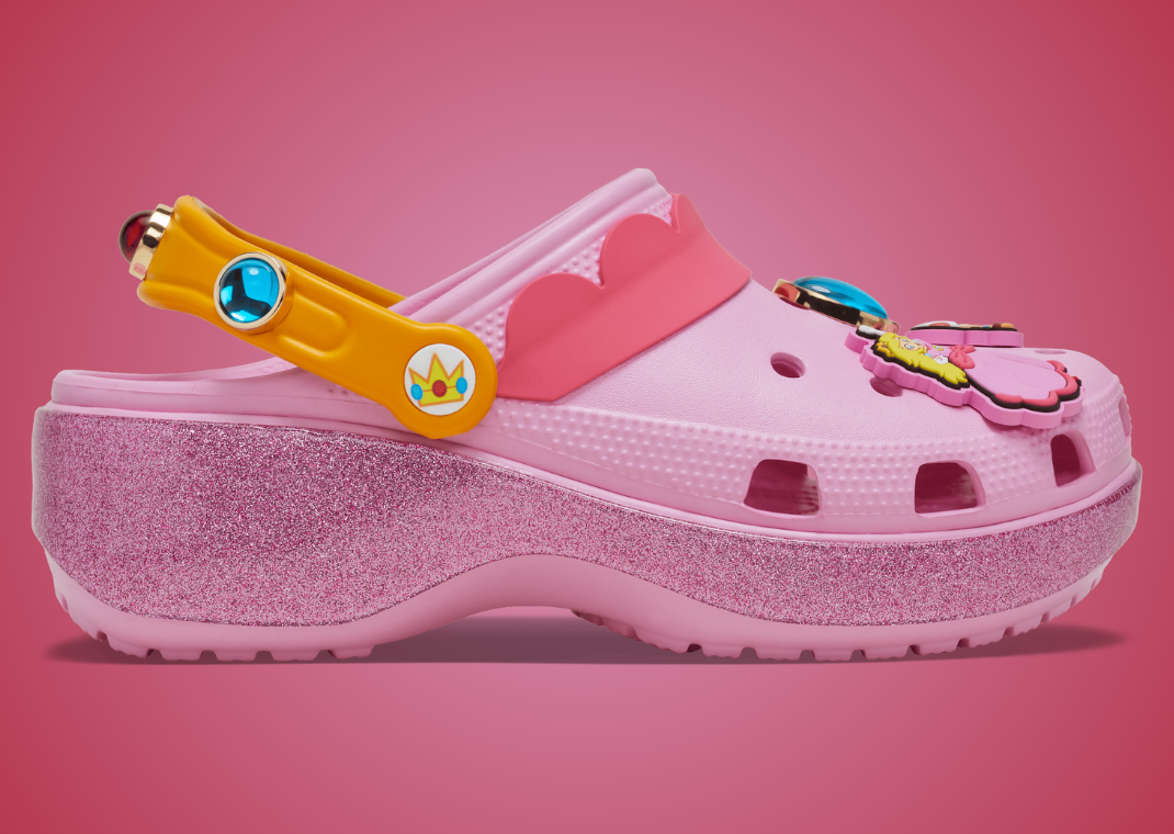 Nintendo x Crocs Classic Platform Clog Princess Peach (W) - Lateral