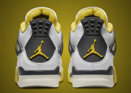 Air Jordan 4 Retro White Vivid Sulfur (W) Heel