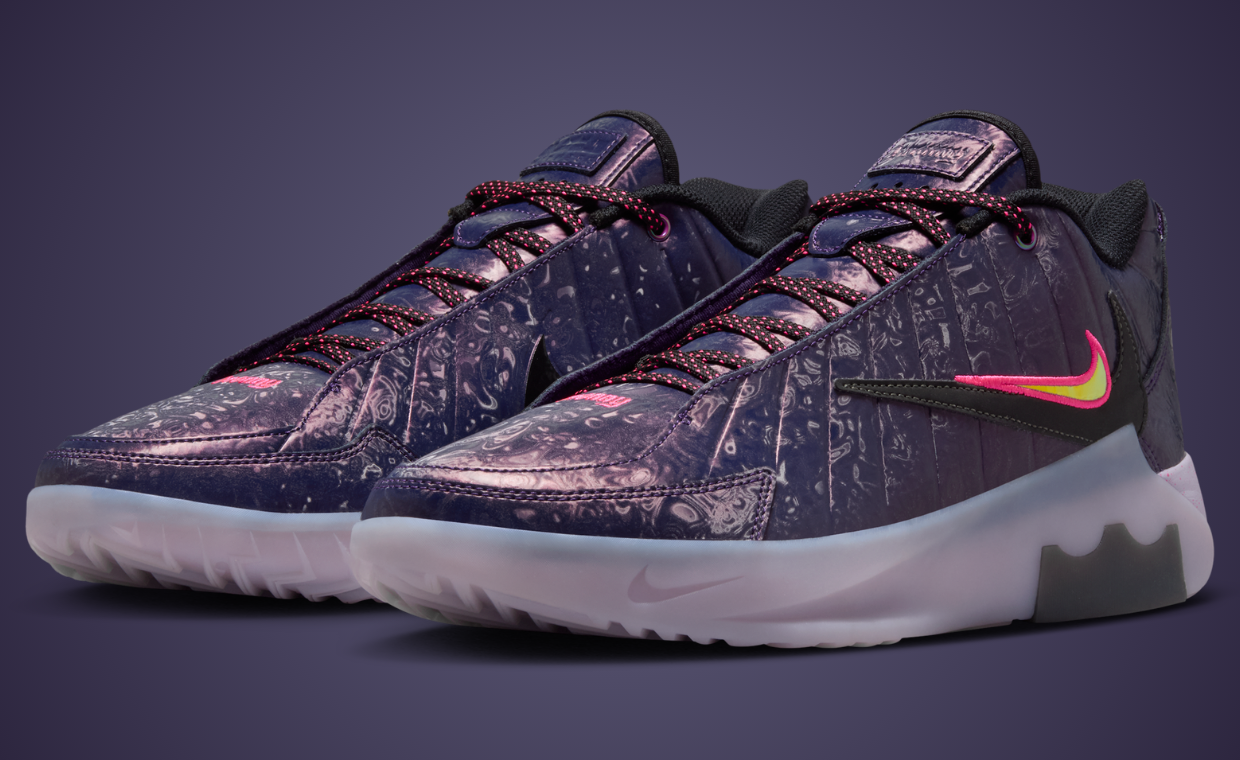 Bronny’s Latest Nike LeBron Witness 9 PE is Rippling with Navy Oil Spill Details