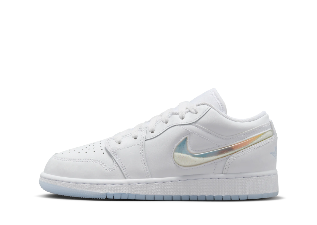 Air Jordan 1 Low SE Glitter Swoosh (GS) Lateral