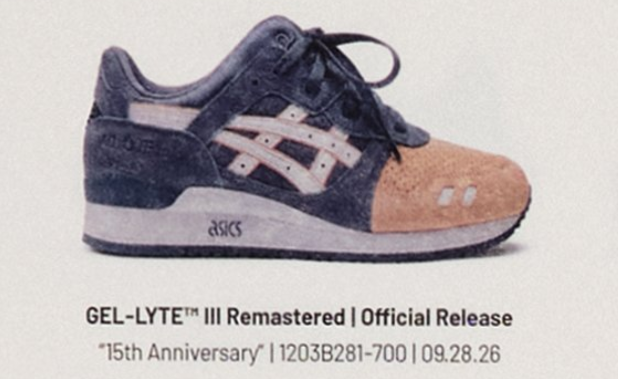The Kith x Asics Gel-Lyte III Remastered Salmon Toe Drops September 28th
