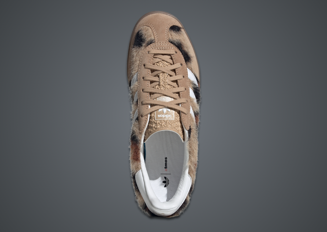 atmos Pink x adidas Gazelle Indoor Trinity Leopard Warm Sand Top