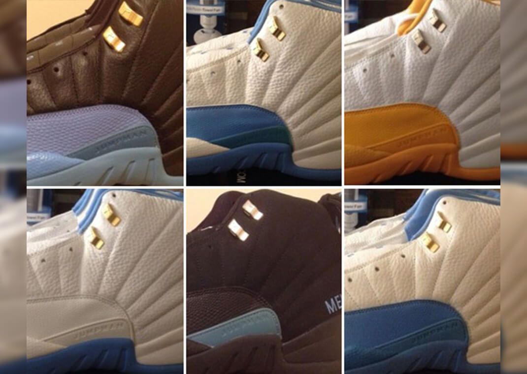 Air Jordan 12 Retro Denver Nuggets PE's (image via