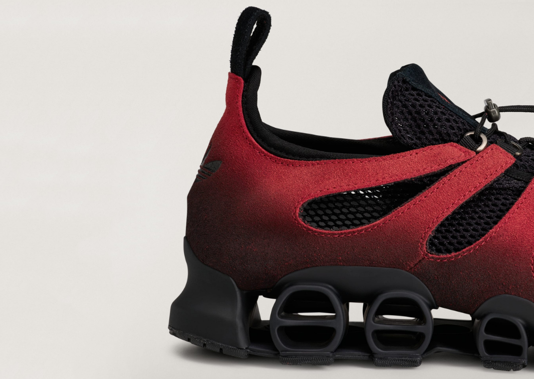 AVAVAV x adidas Megaride Red Black - Heel Detail