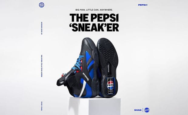 Pepsi and Reebok Create 22 Pepsi-Themed Shaq Attaqs With The Shoe Surgeon
