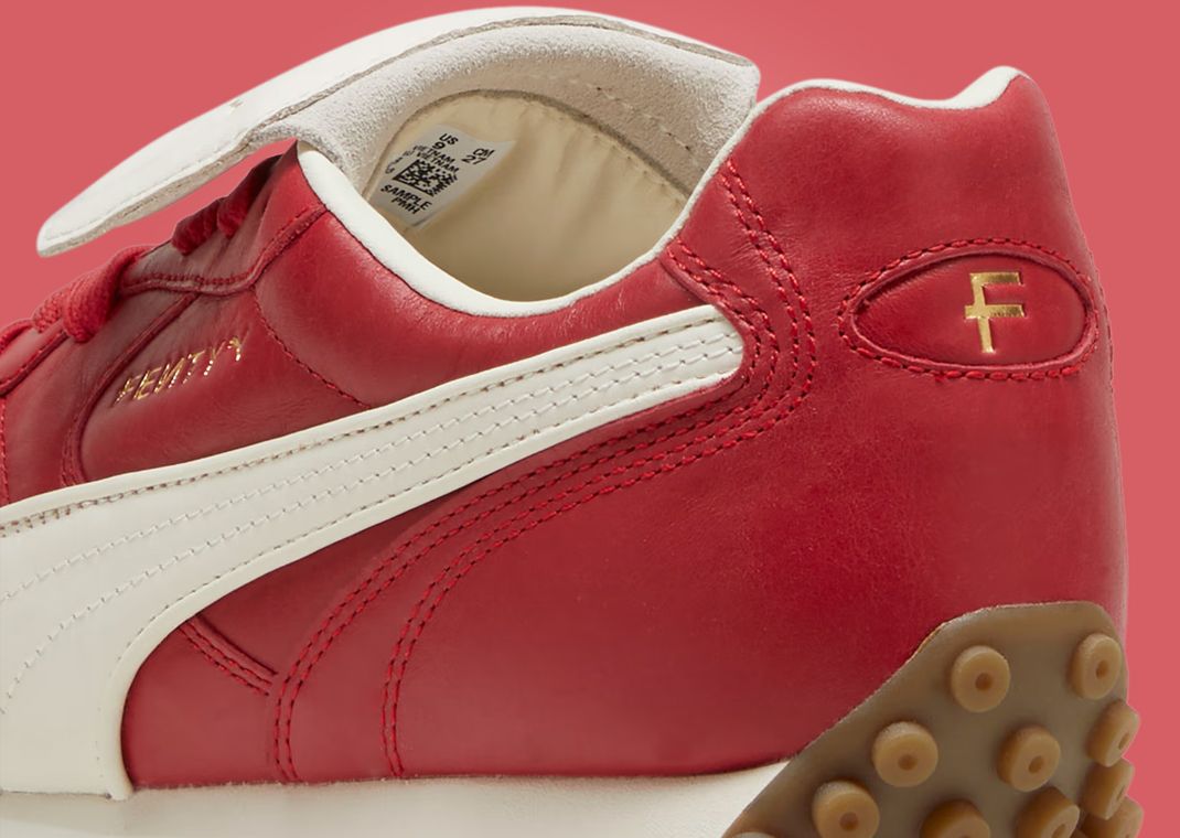 Fenty x Puma Avanti Stitched Club Red Heel Detail