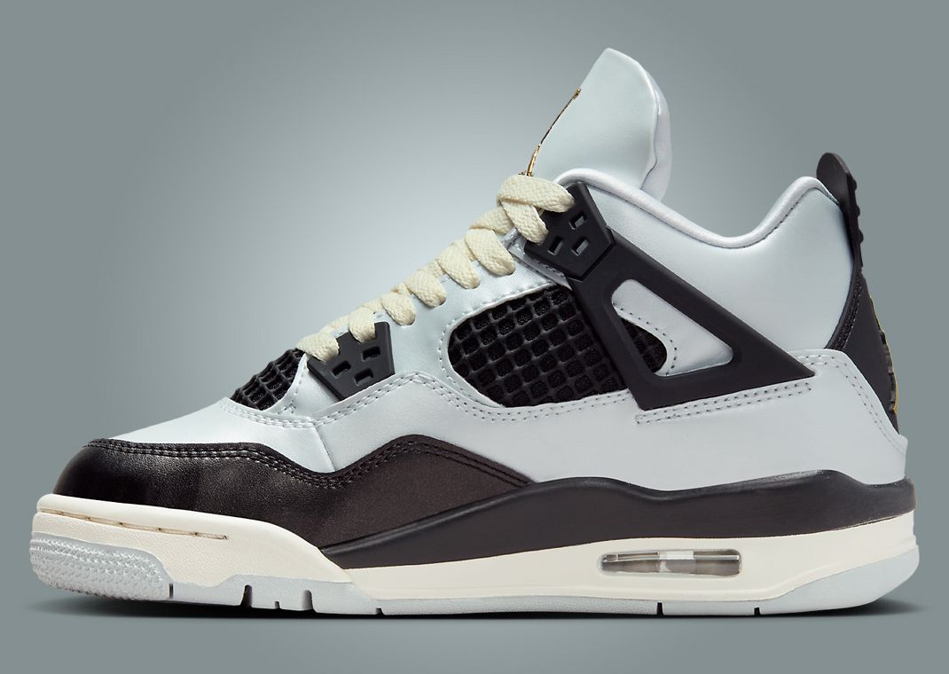 Air Jordan 4 Retro Platinum Gold (GS) Medial