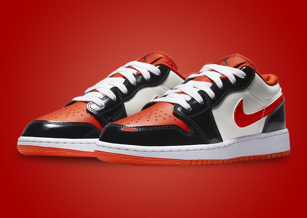 Air Jordan 1 Low Team Orange Black (GS)