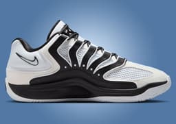 Nike KD 18 TB White Black Medial