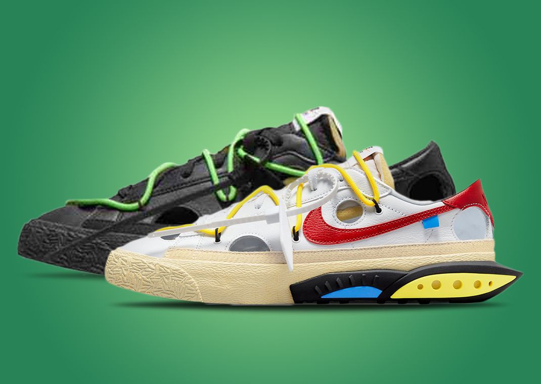 Off-White x Nike Blazer Low "White" & "Black"
