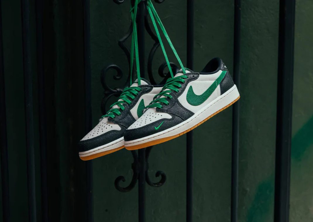 Air Jordan 1 Low OG Phantom Pine Green