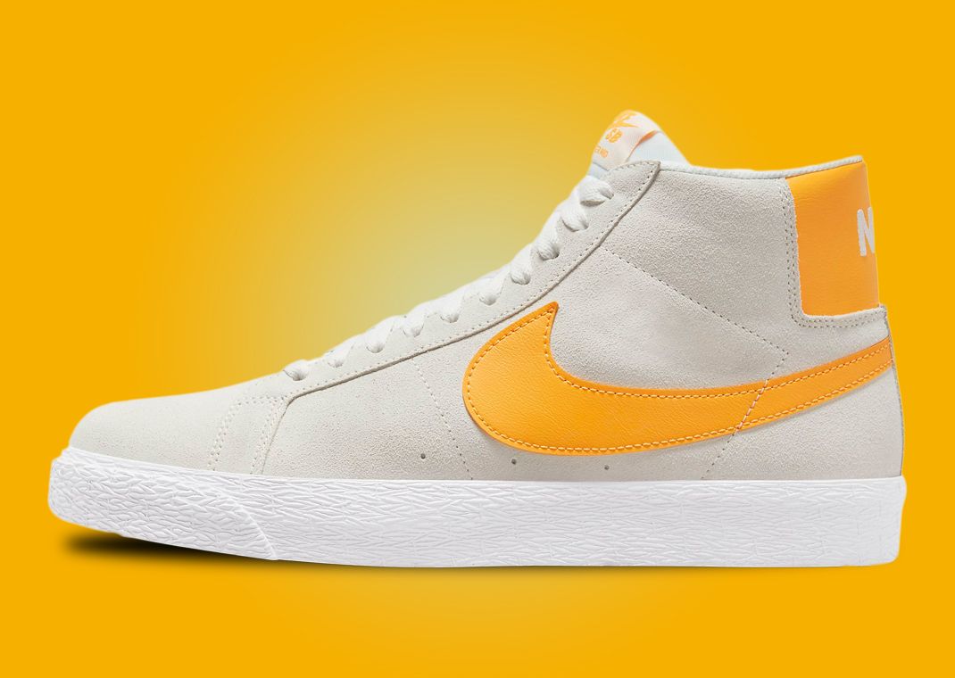 This Nike SB Zoom Blazer Mid Comes Accented By Laser Orange