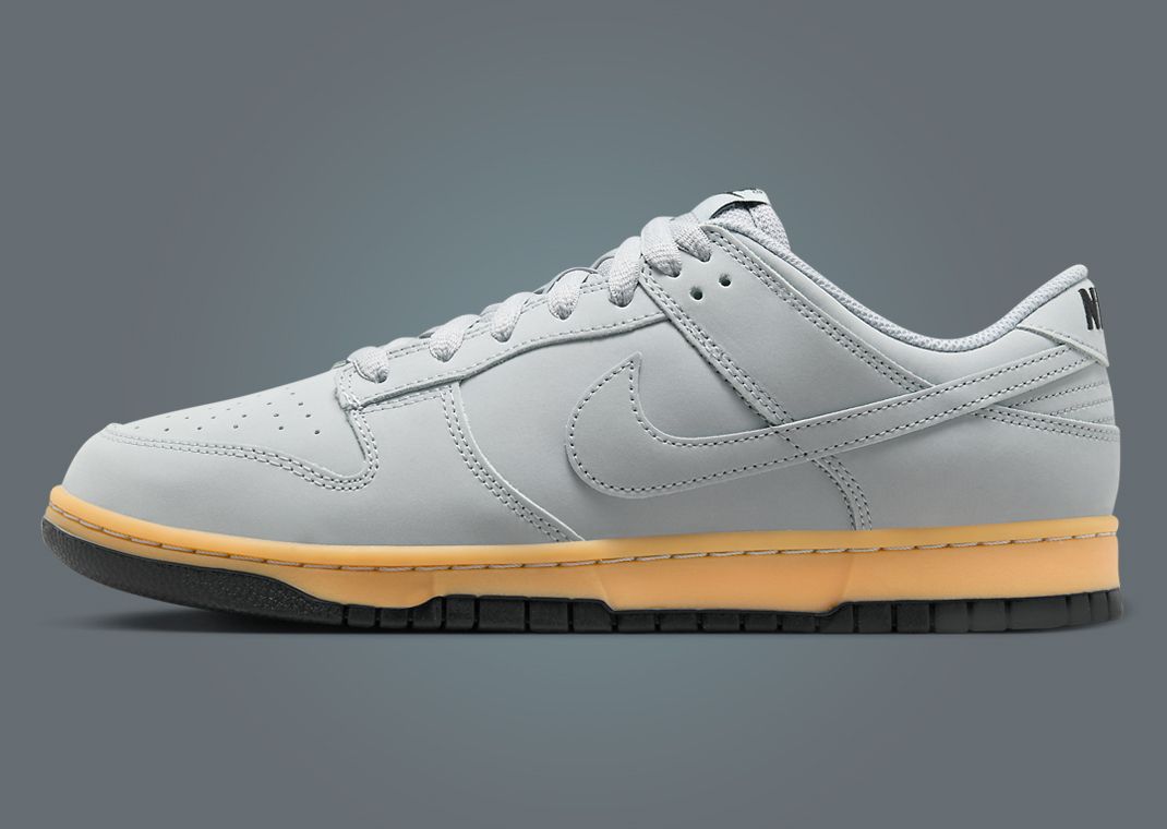 Nike Dunk Low Retro Wolf Grey Gum Lateral
