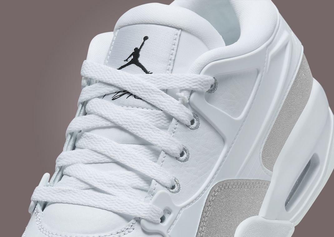 Jordan 4 RM White Silver Glitter (W) Tongue