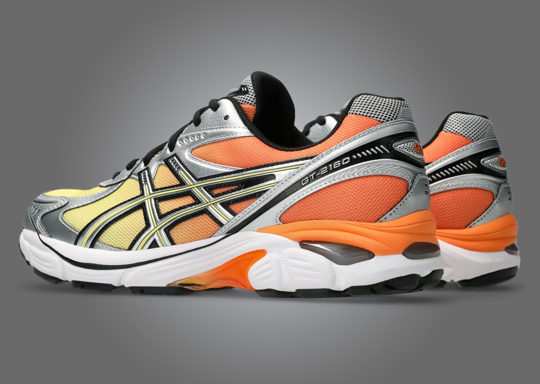 Asics GT-2160 Orange Silver Heel Angle