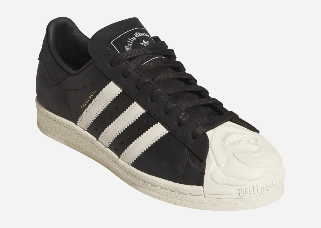 Willy Chavarria x adidas Superstar Black White Gold - Angle