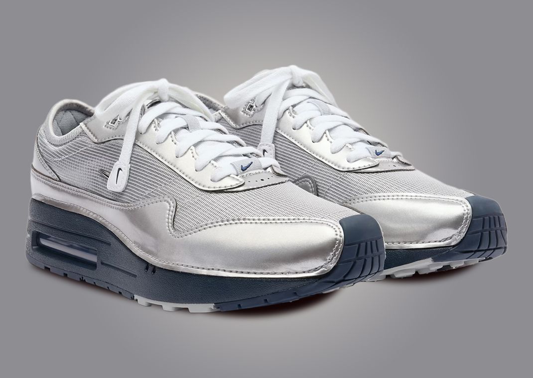 Jacquemus x Nike Air Max 1 '86 OG Metallic Silver (W) Angle