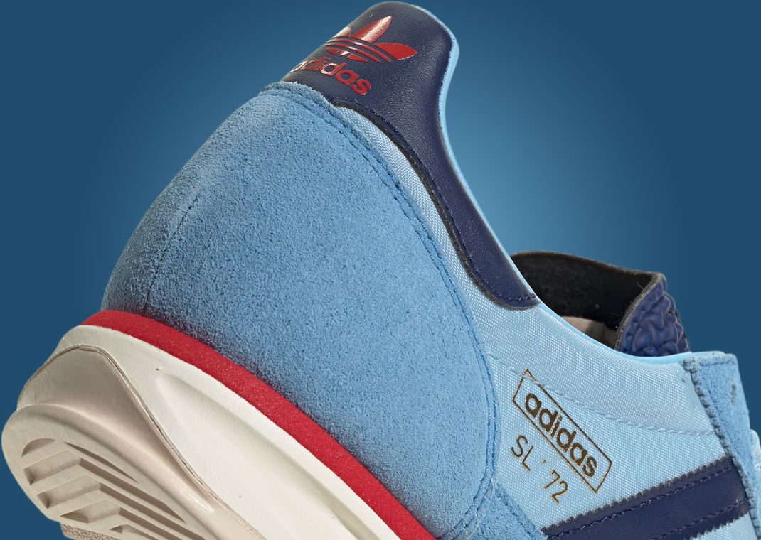 adidas SL 72 RS Light Blue Dark Blue Heel