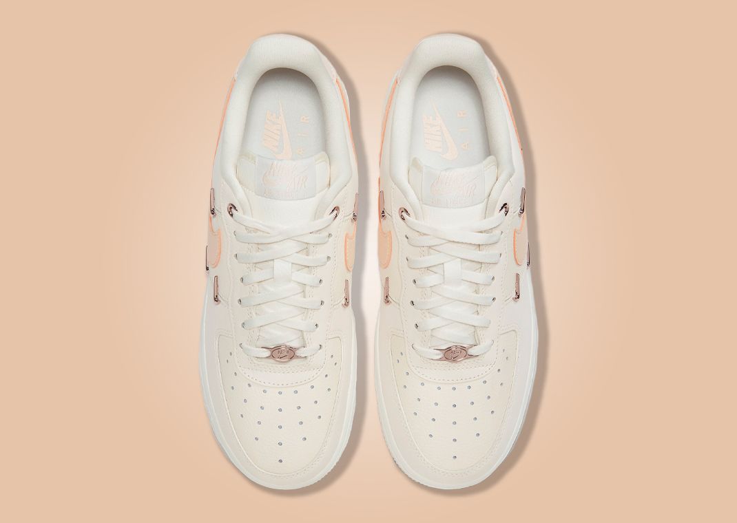 Nike Air Force 1 Low LX Metal Swooshes Sail Melon Tint (W) Top