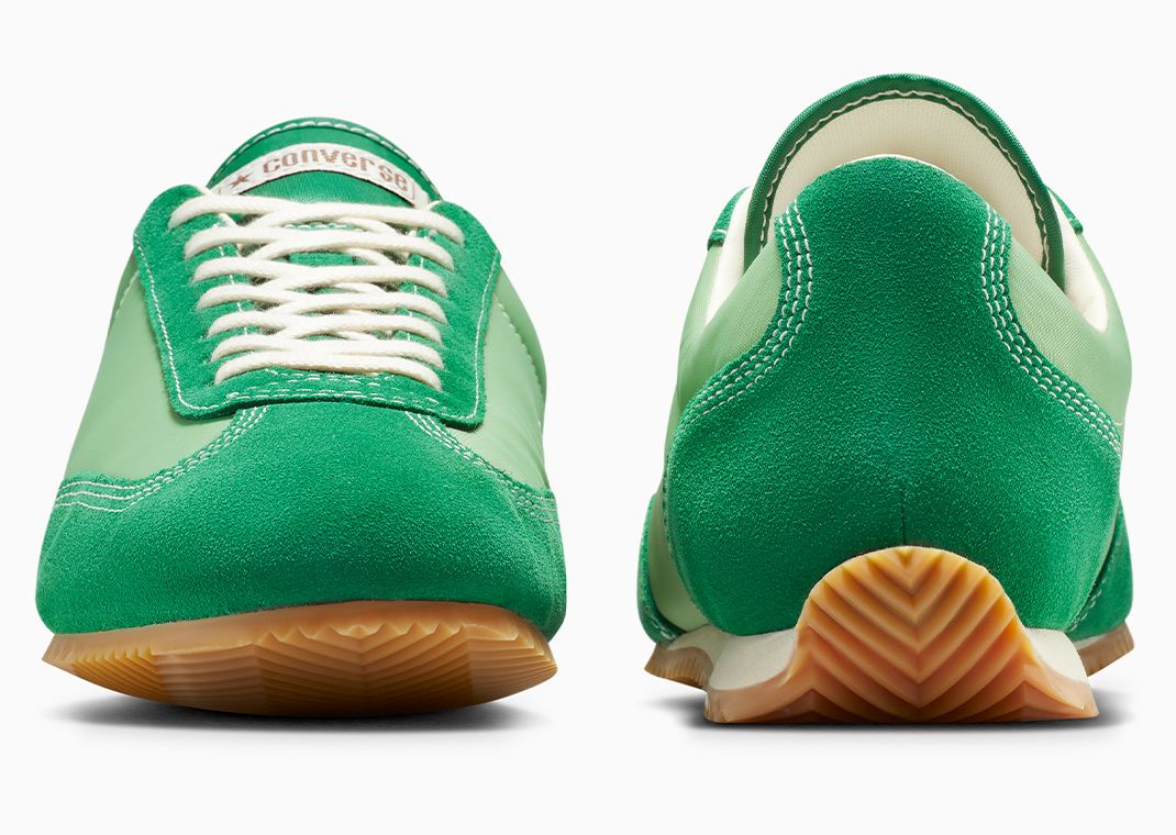 Tyler, The Creator x Converse Coach Jogger Forest Shade Green Toe and Heel