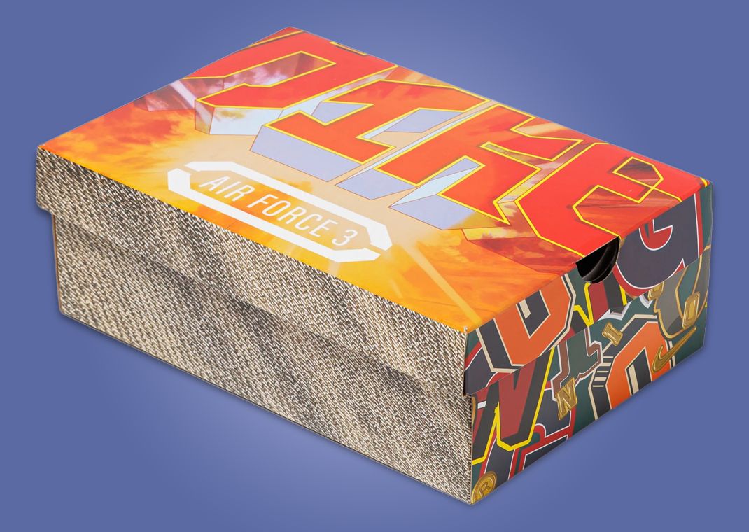Nigo x Nike Air Force 3 Low Blue Multi-Color Box