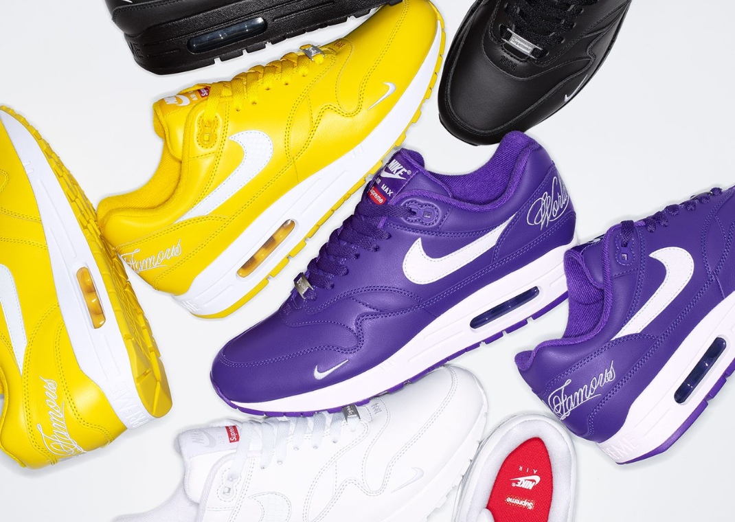 Supreme x Nike Air Max 1 '87 SP Pack Spring 2025