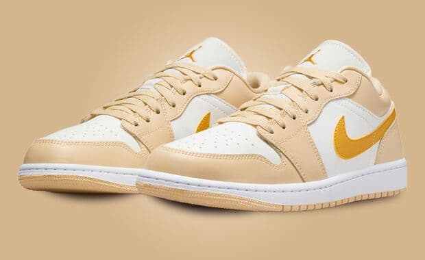 Air Jordan 1 Low Pale Vanilla Yellow Ochre (W)