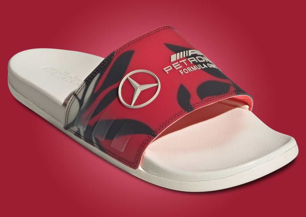 Mercedes AMG Petronas Formula One Team x adidas Adilette Comfort Slide Angle