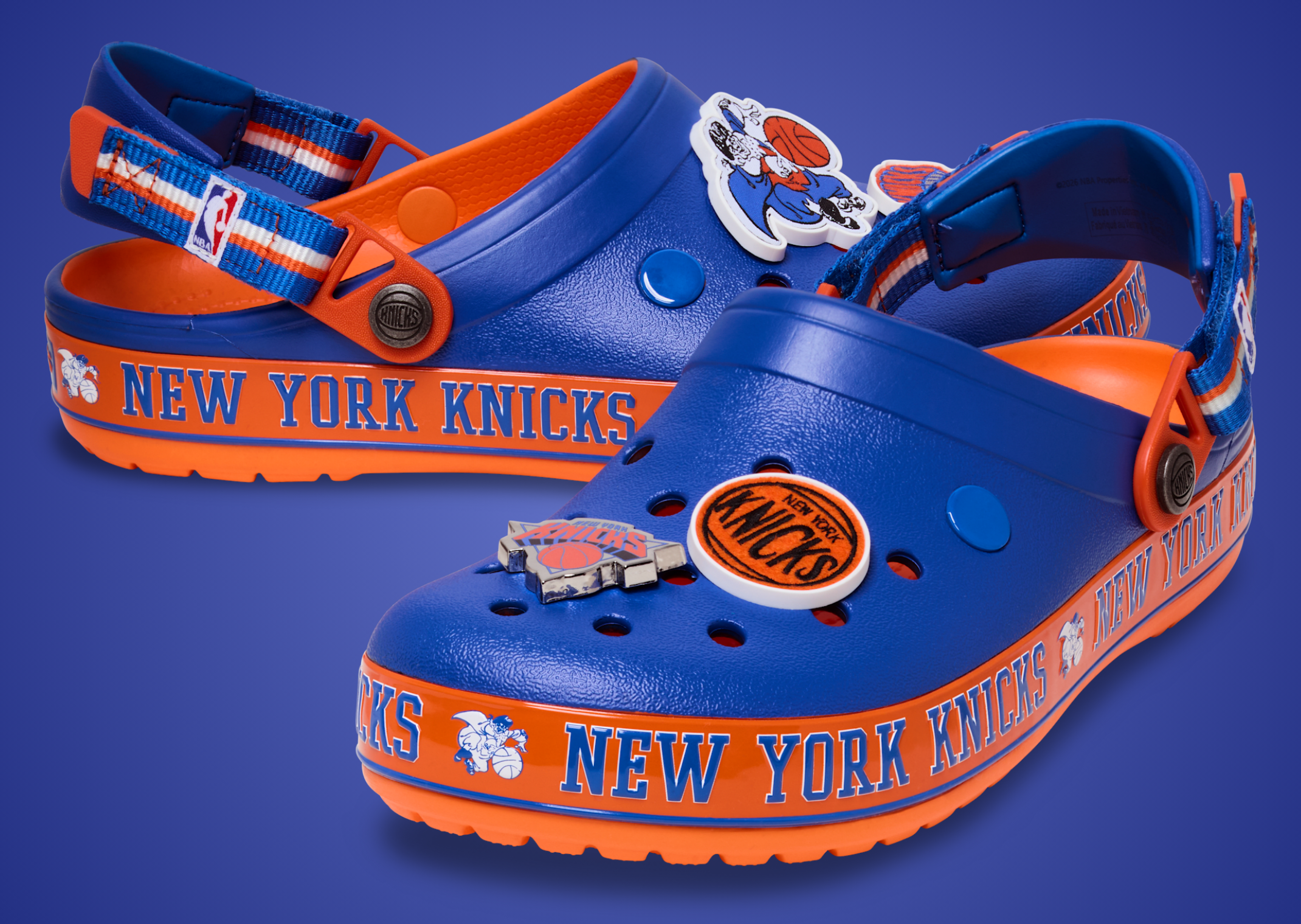 New York Knicks Crocsband Clog pair