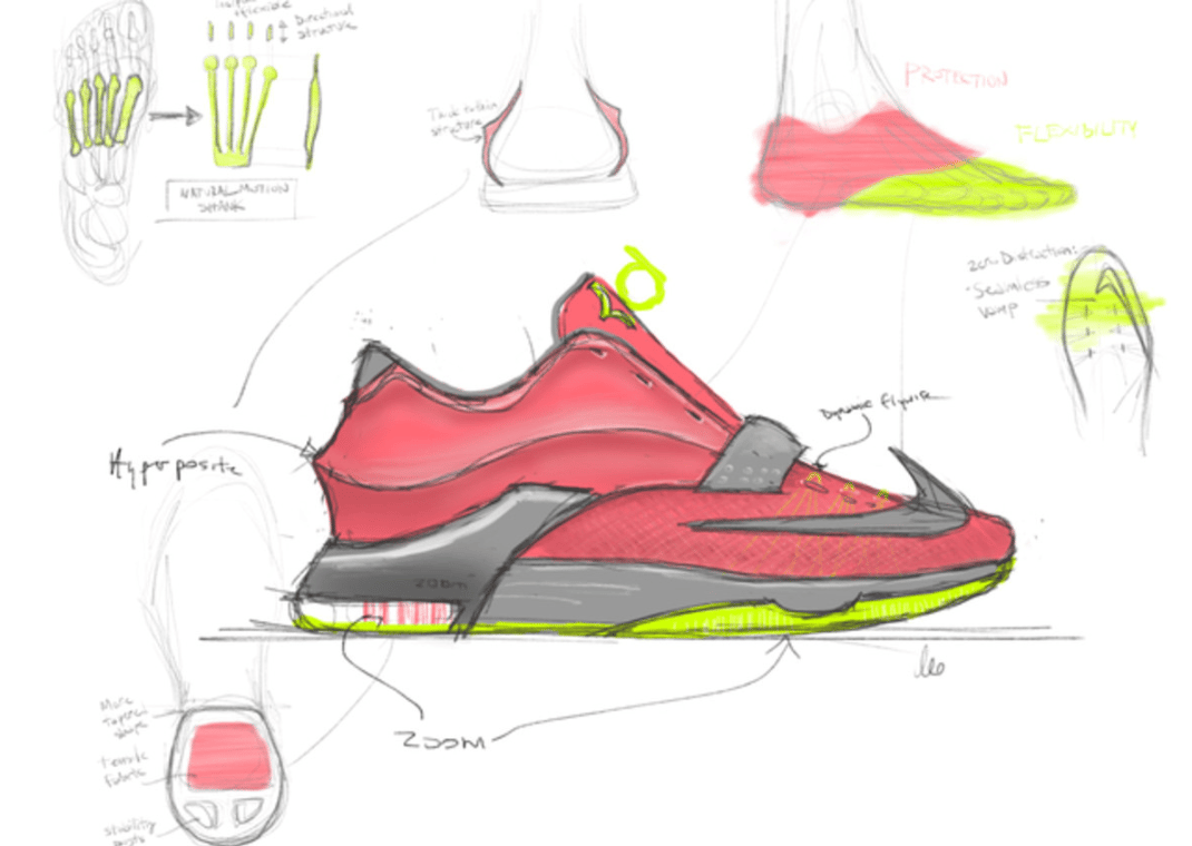Nike KD 7 Sketch (image via