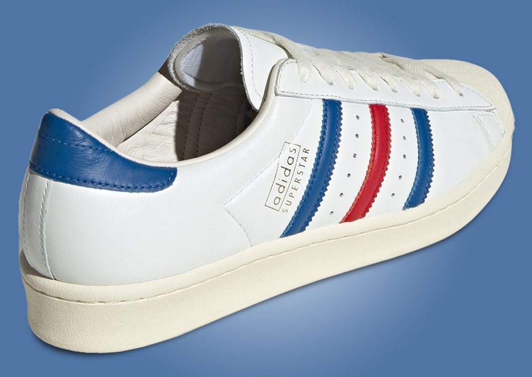 Adidas Superstar Vintage Made In Germany White Blue Red