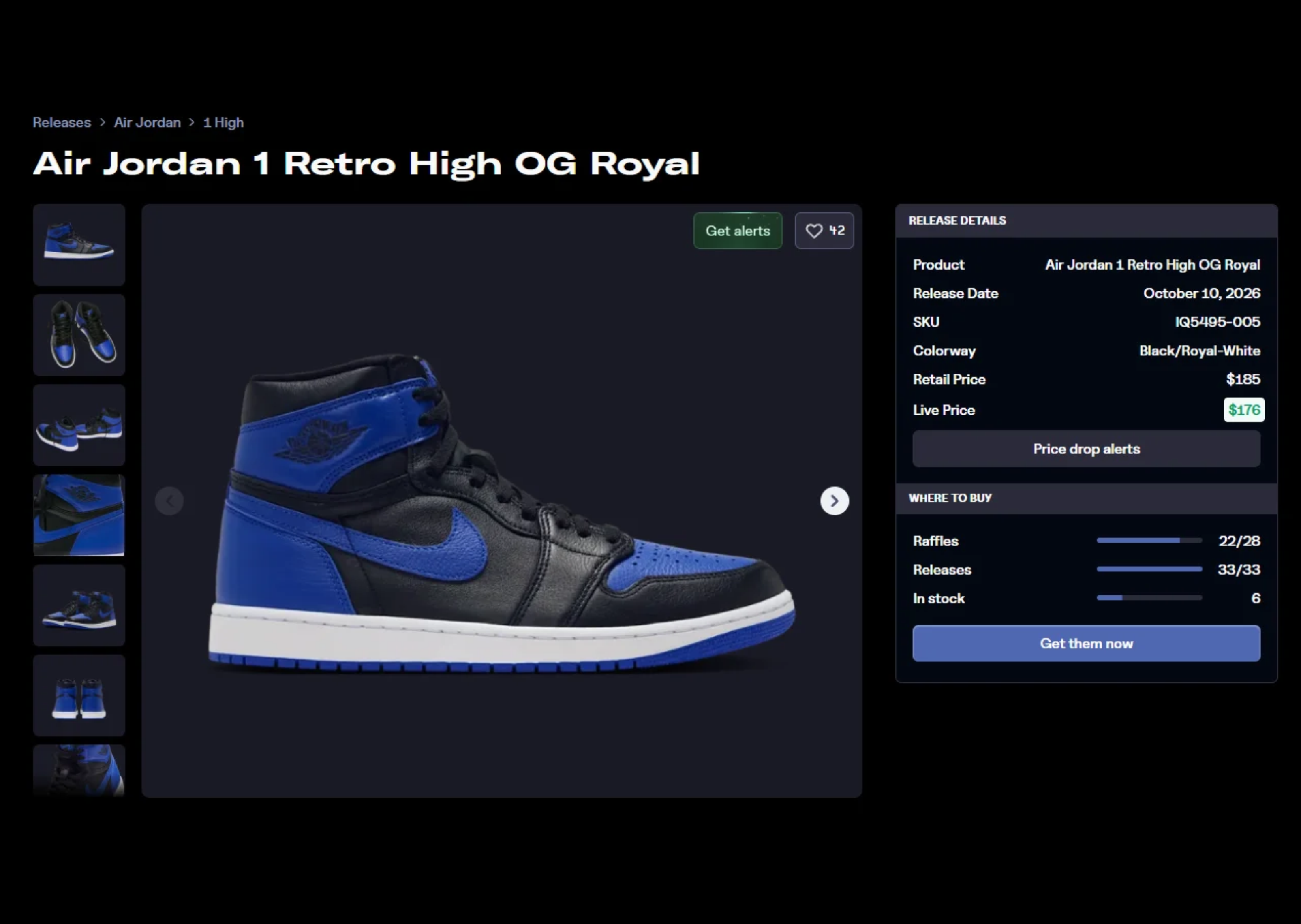 Air Jordan 1 Retro High OG Royal