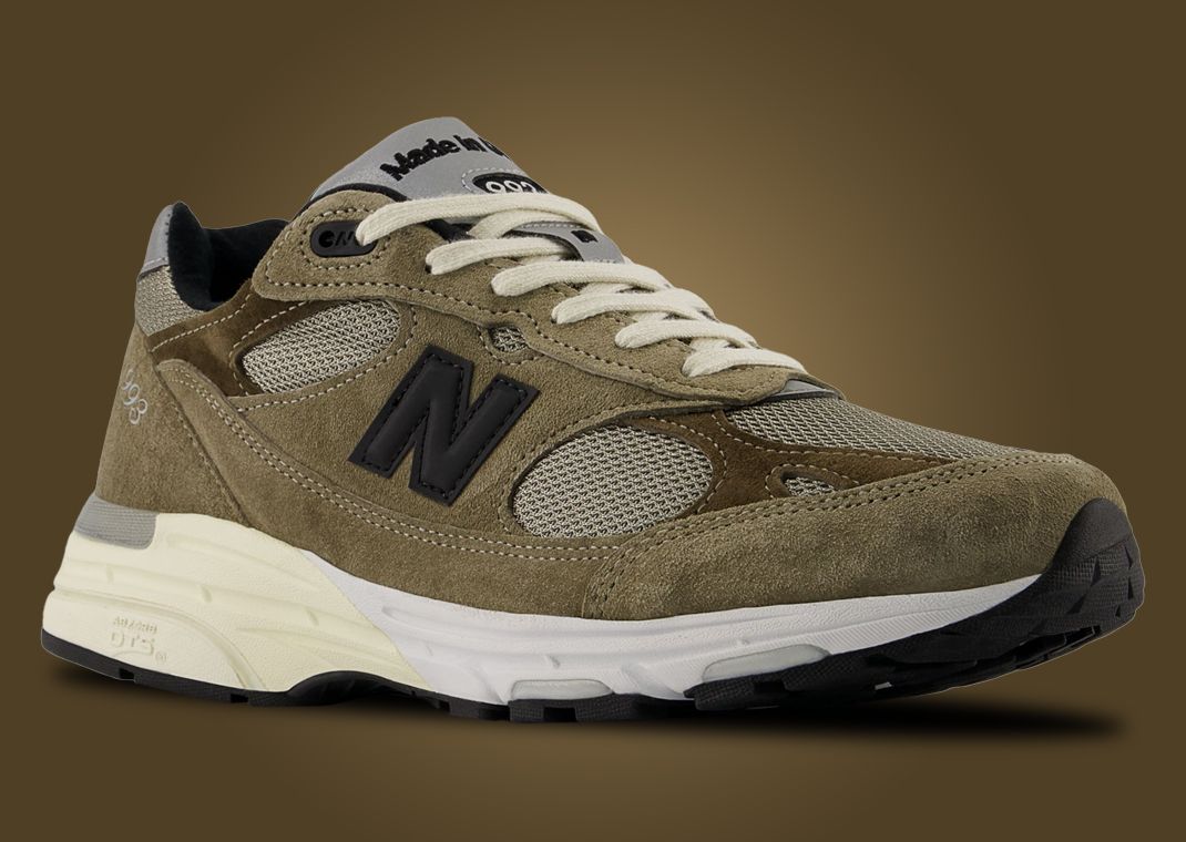JJJJound x New Balance 993 Made in USA Military Urban Grey Angora Angle