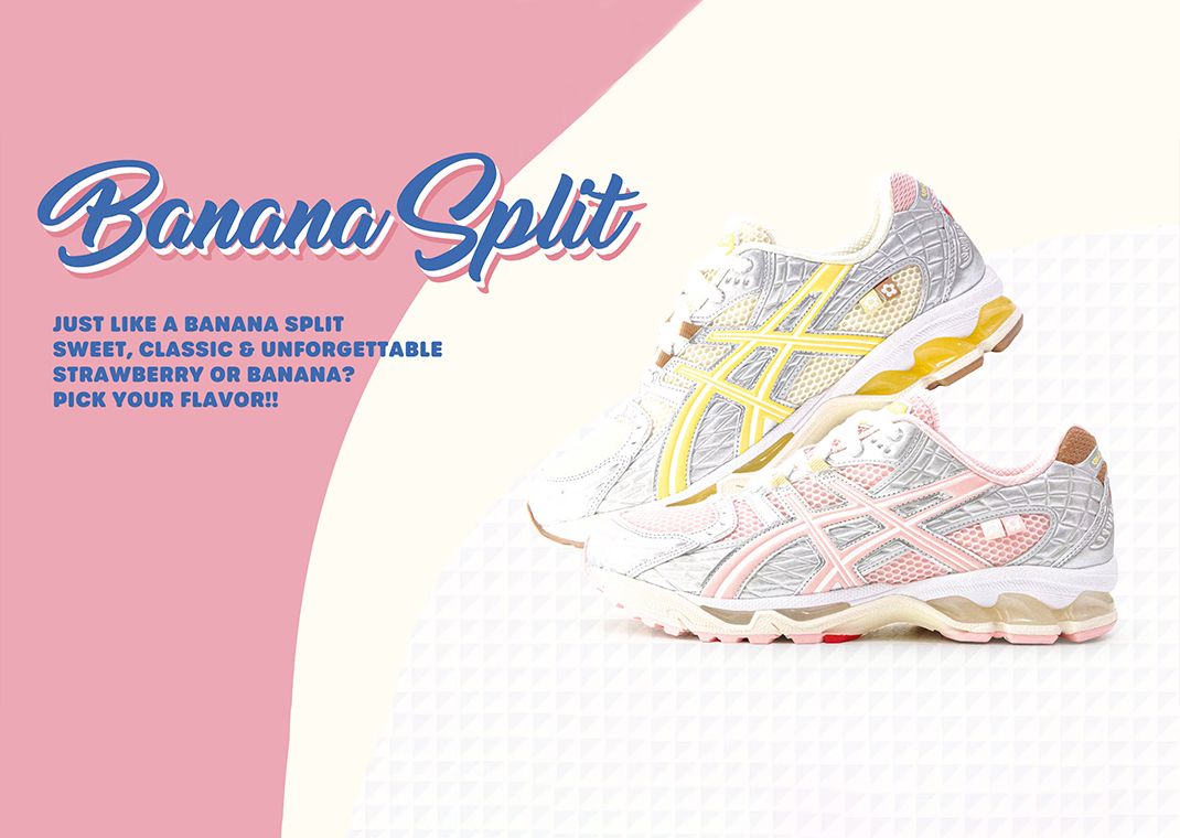 Vandy The Pink x atmos x Asics Gel-Nimbus 10.1 Strawberry and Banana Split