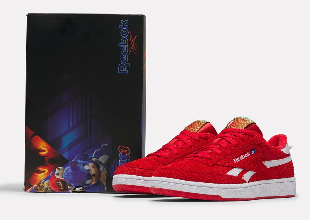 Sonic the Hedgehog 3 x Reebok Club C Revenge Knuckles Angle
