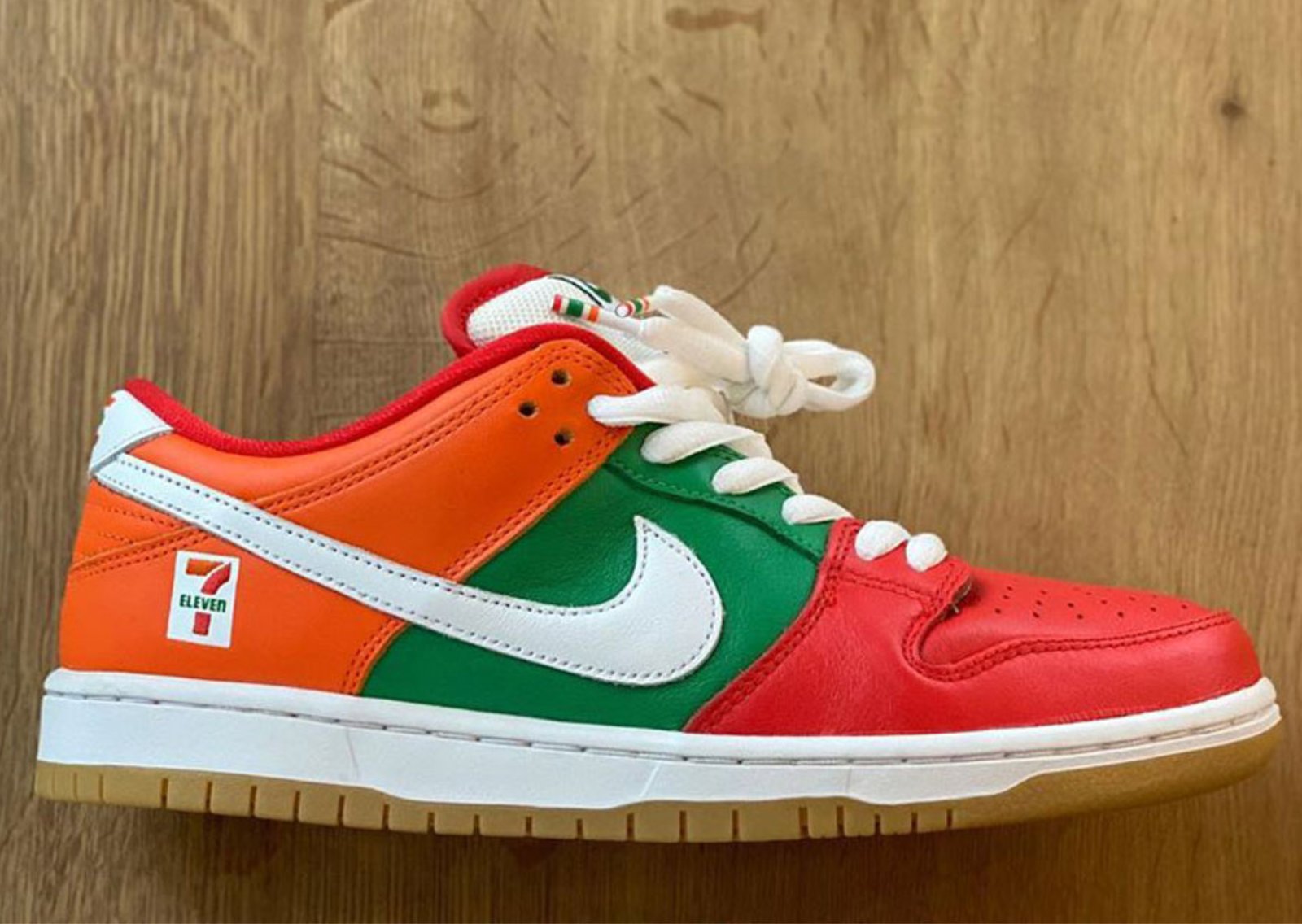 7-Eleven x Nike SB Dunk Low, a scrapped release that was an official project between the two