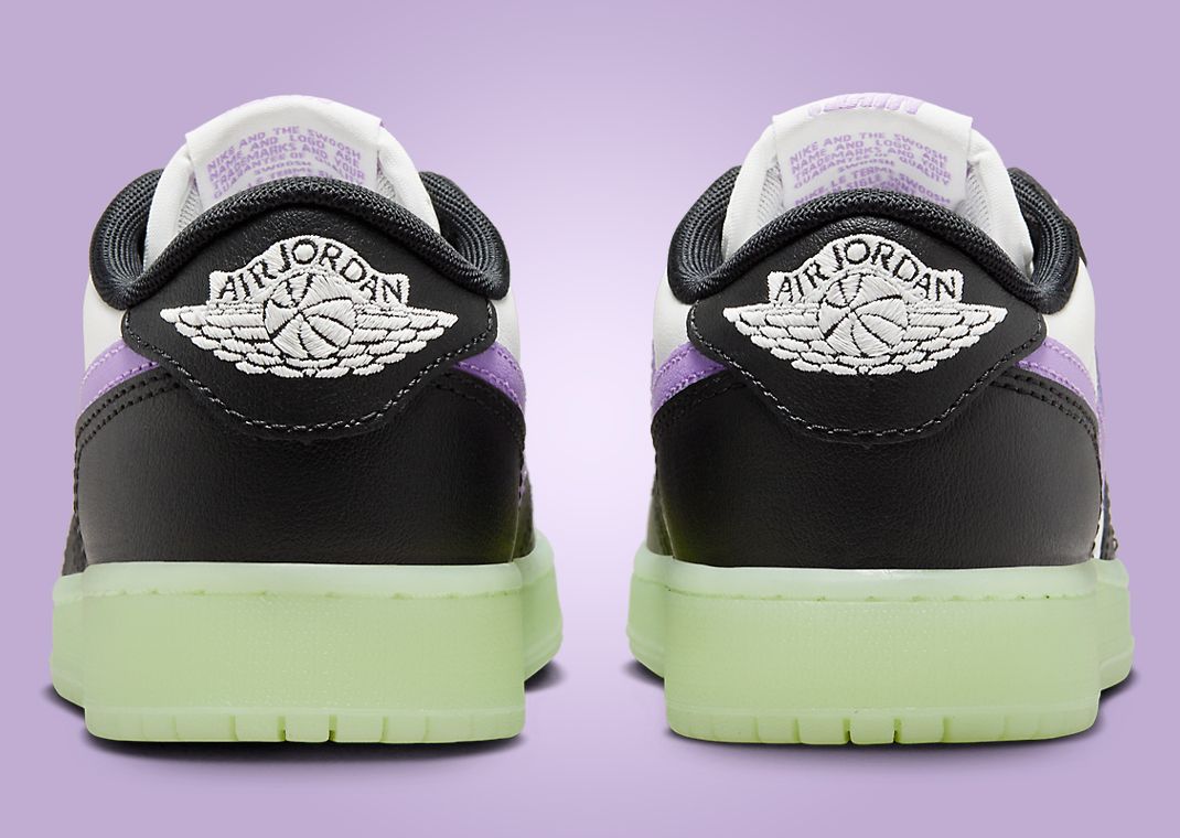 Air Jordan 1 Retro Low OG Black Raspberry (GS) Back