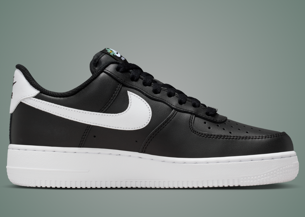 Nike Air Force 1 Low PRM Accepting All Flowers Black Medial