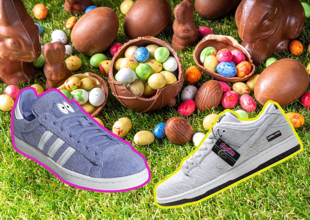 Sneakers with Easter Eggs